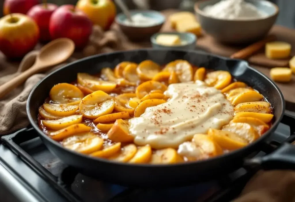 Ce gâteau aux pommes à la poêle va vite devenir votre dessert préféré (facile et rapide)