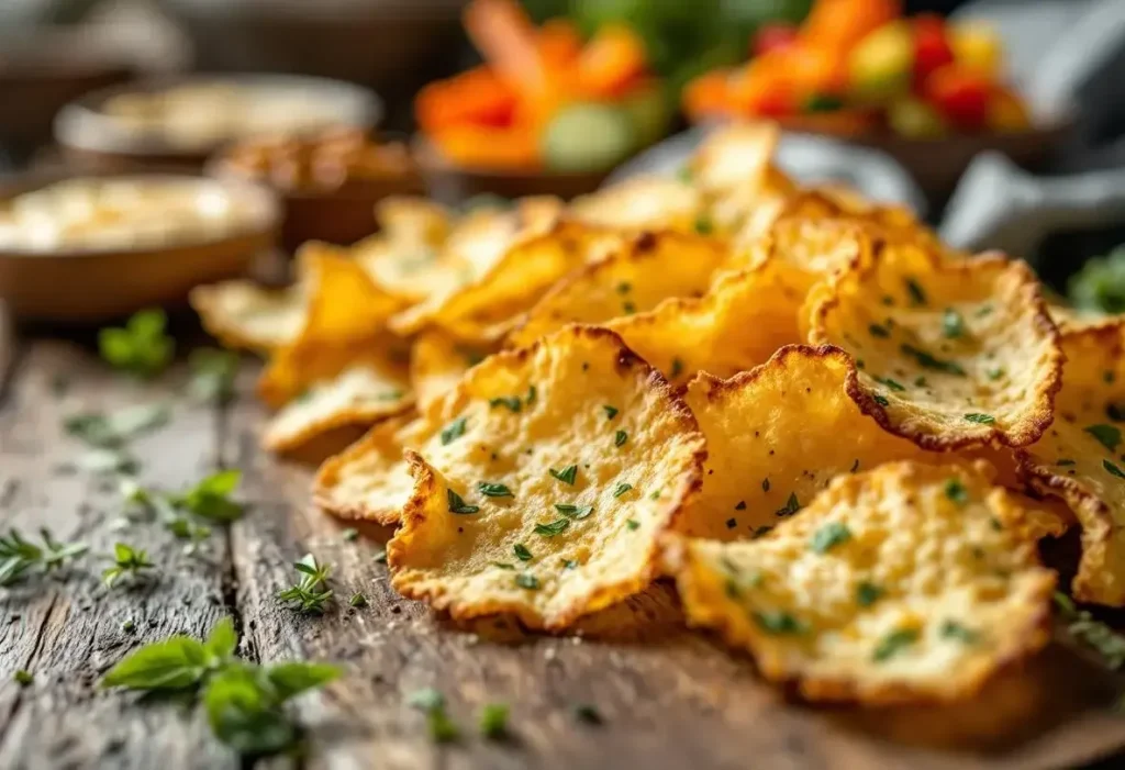 Je fais ces chips parmesan-herbes maison en 10 minutes : ultra croustillantes, parfaites à l’apéro