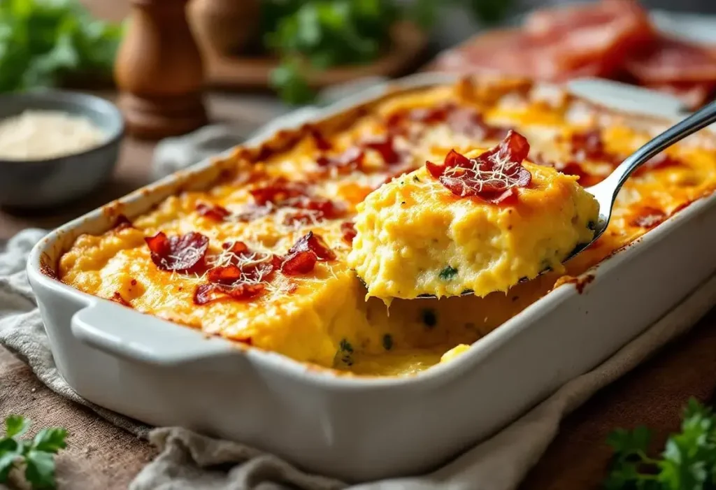 Polenta gratinée : recette ultra crémeuse au gorgonzola et pancetta