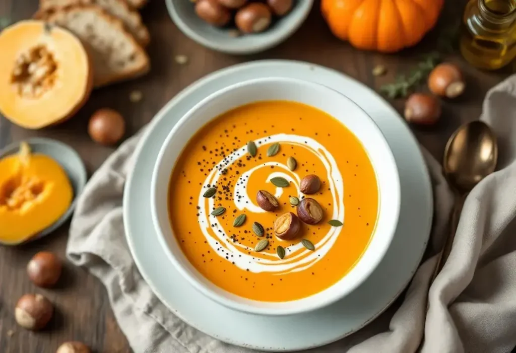 Recette velouté potimarron châtaignes | Ultra simple et top