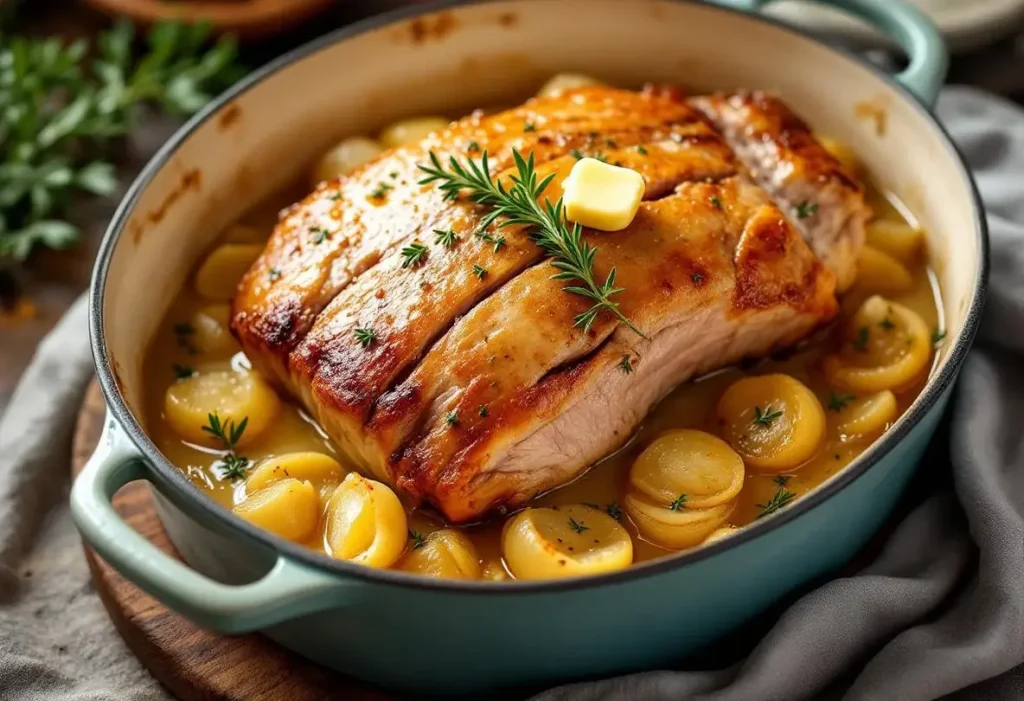 Ce rôti de porc cuit au lait est si fondant qu’on le déguste à la cuillère