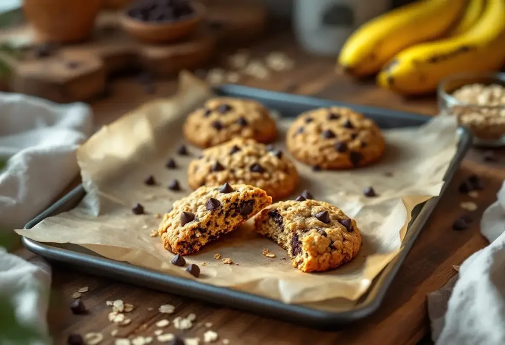 Cookies aux flocons d’avoine : recette sans beurre ni sucre, en 3 ingrédients