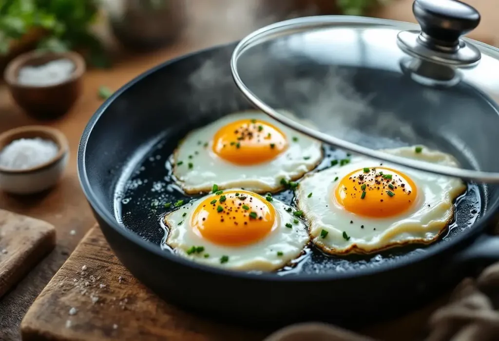 J’ai remplacé l’huile et le beurre dans mes œufs frits : un plat plus léger mais tout aussi gourmand