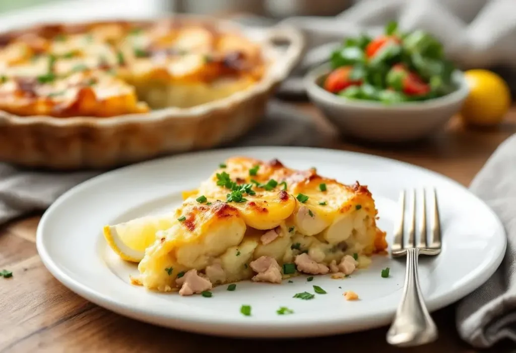 Marre des quiches ? Essayez cette recette de clafoutis pommes de terre au thon : un plat fondant et prêt en 5 minutes