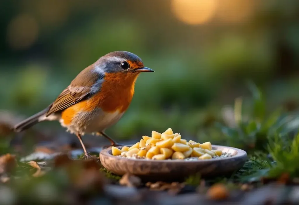 Rouges-gorges au jardin : ce soir, sortez dehors cet aliment de base à 3 centimes, que presque tous les jardiniers oublient