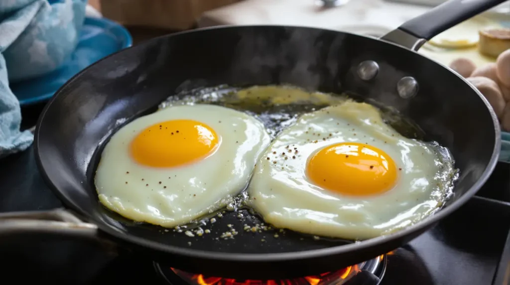 J’ai troqué l’huile et le beurre dans mes œufs frits : un plat plus léger mais tout aussi gourmand