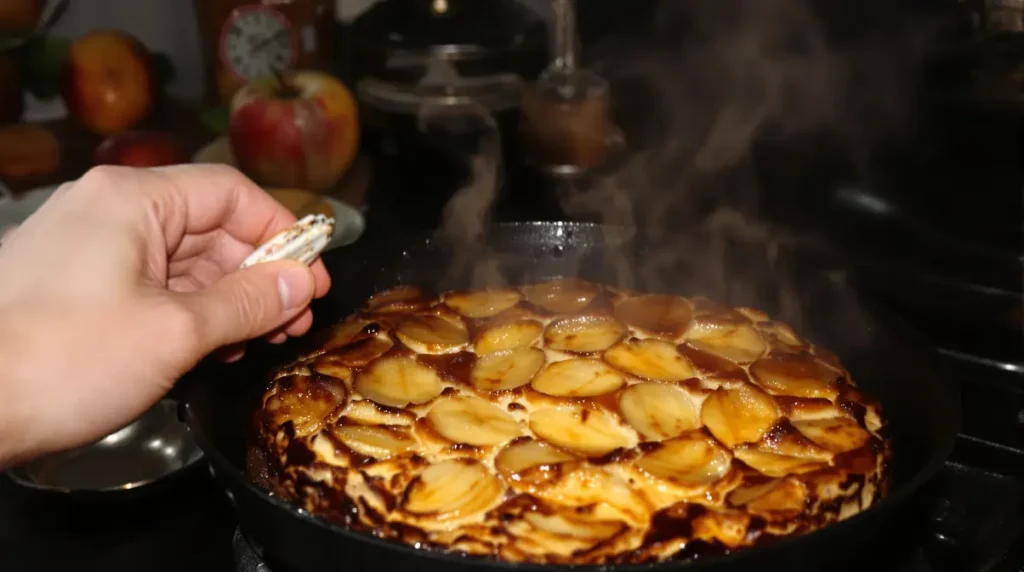 Je prépare ce gâteau aux pommes à la poêle : ultra simple, rapide, sans four et tellement réconfortant