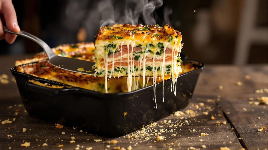 « Vous voudrez le refaire, c'est sûr » : un croque-cake fondant au saumon et aux épinards (prêt en un clin d’œil !)